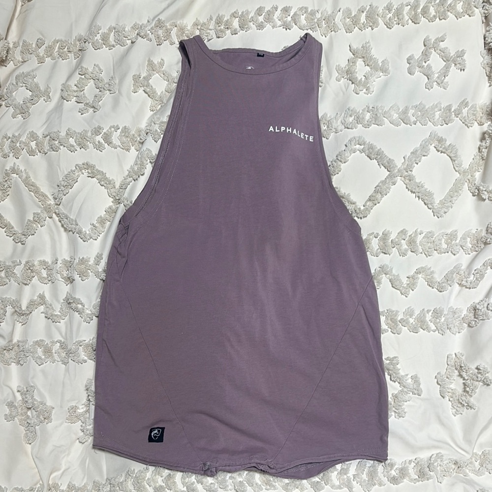 Alphalete Purple Sleeveless Muscle Tee